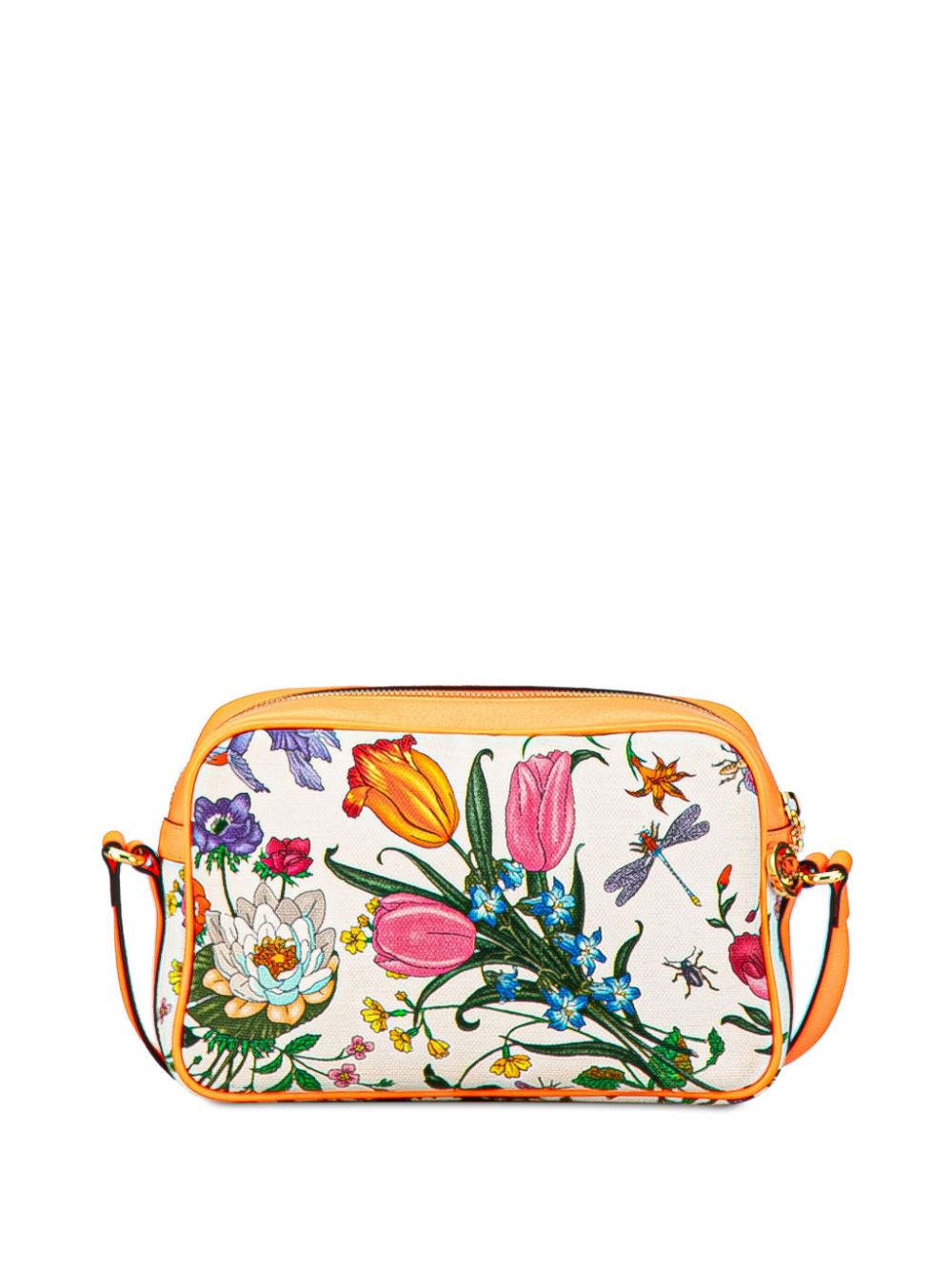 Gucci Pre-Owned 2000-2015 kleine Flora crossbodytas - Oranje