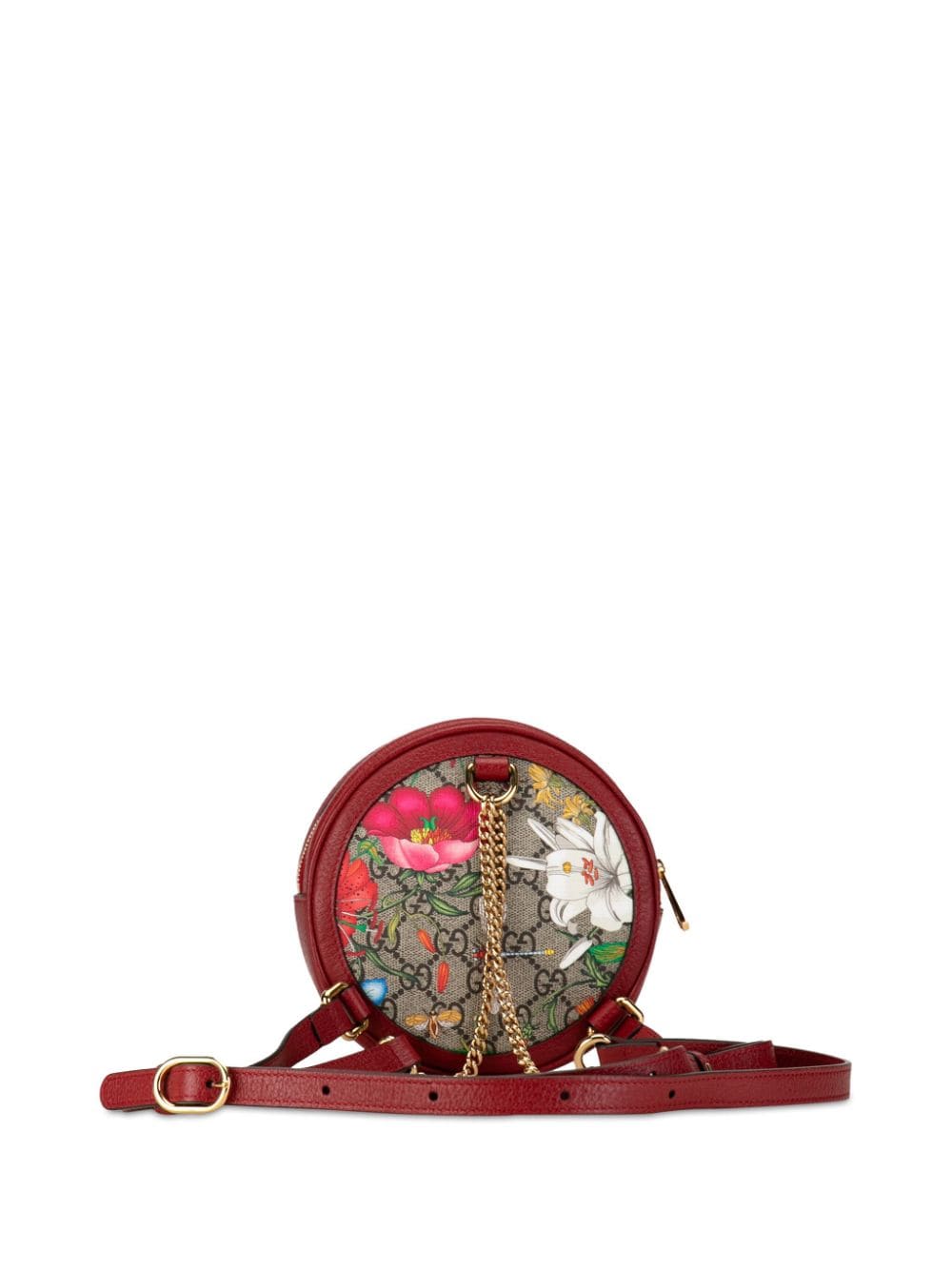 Gucci Pre-Owned 2010-2015 GG Supreme Flora Ophidia rugzak - Rood