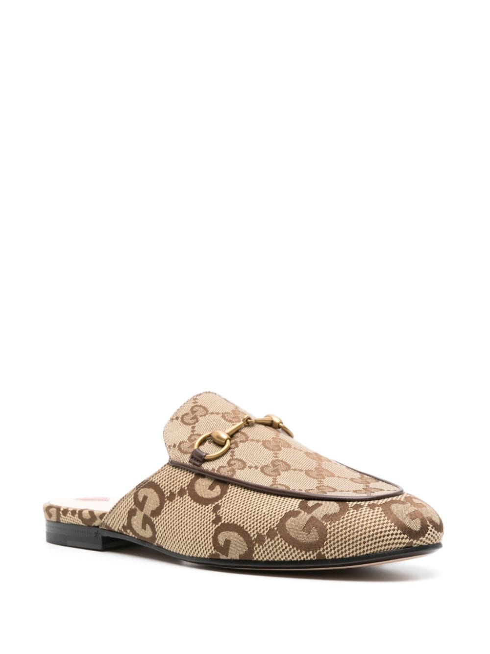 Gucci Princetown slippers met vlakken - Beige