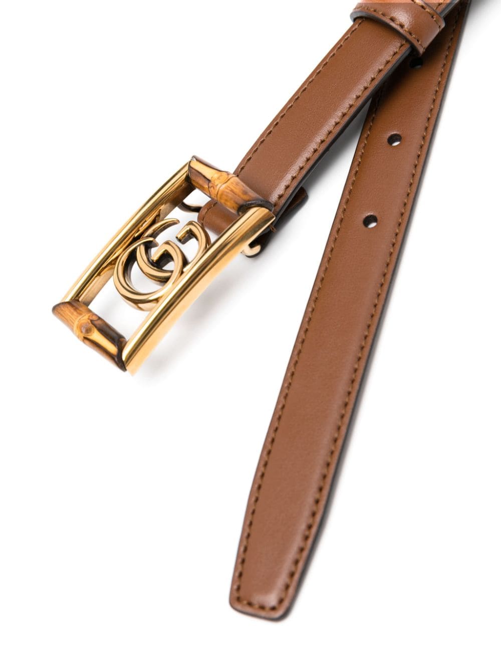 Gucci Riem met GG gesp - Bruin