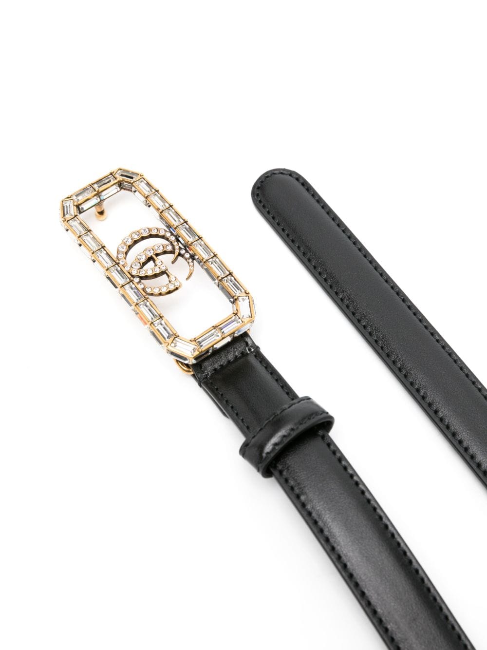 Gucci Riem met GG-logo - Zwart