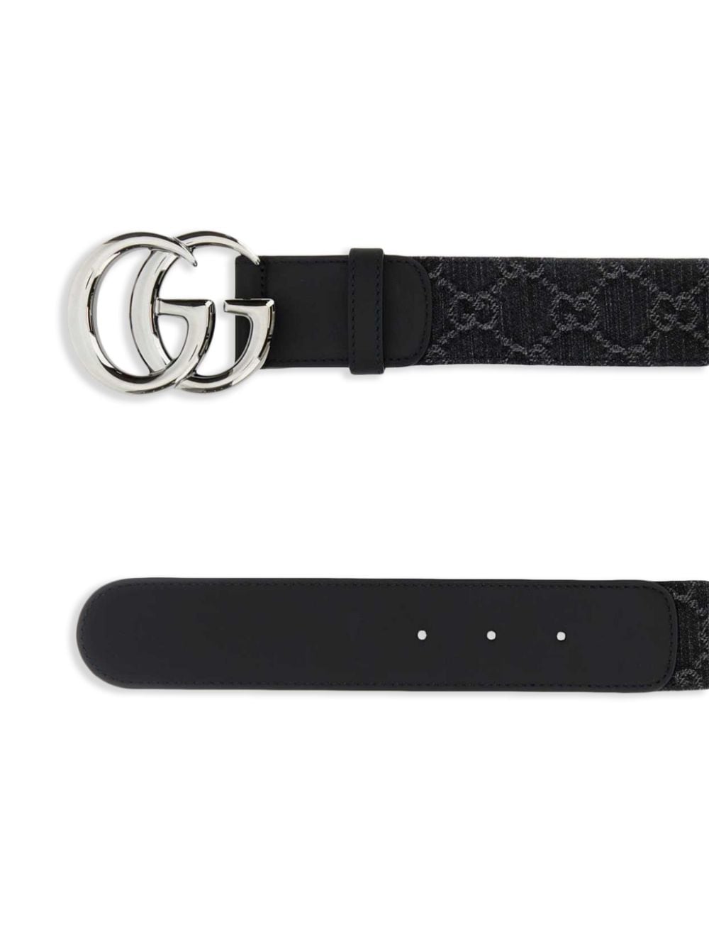 Gucci Riem met GG-logo - Zwart