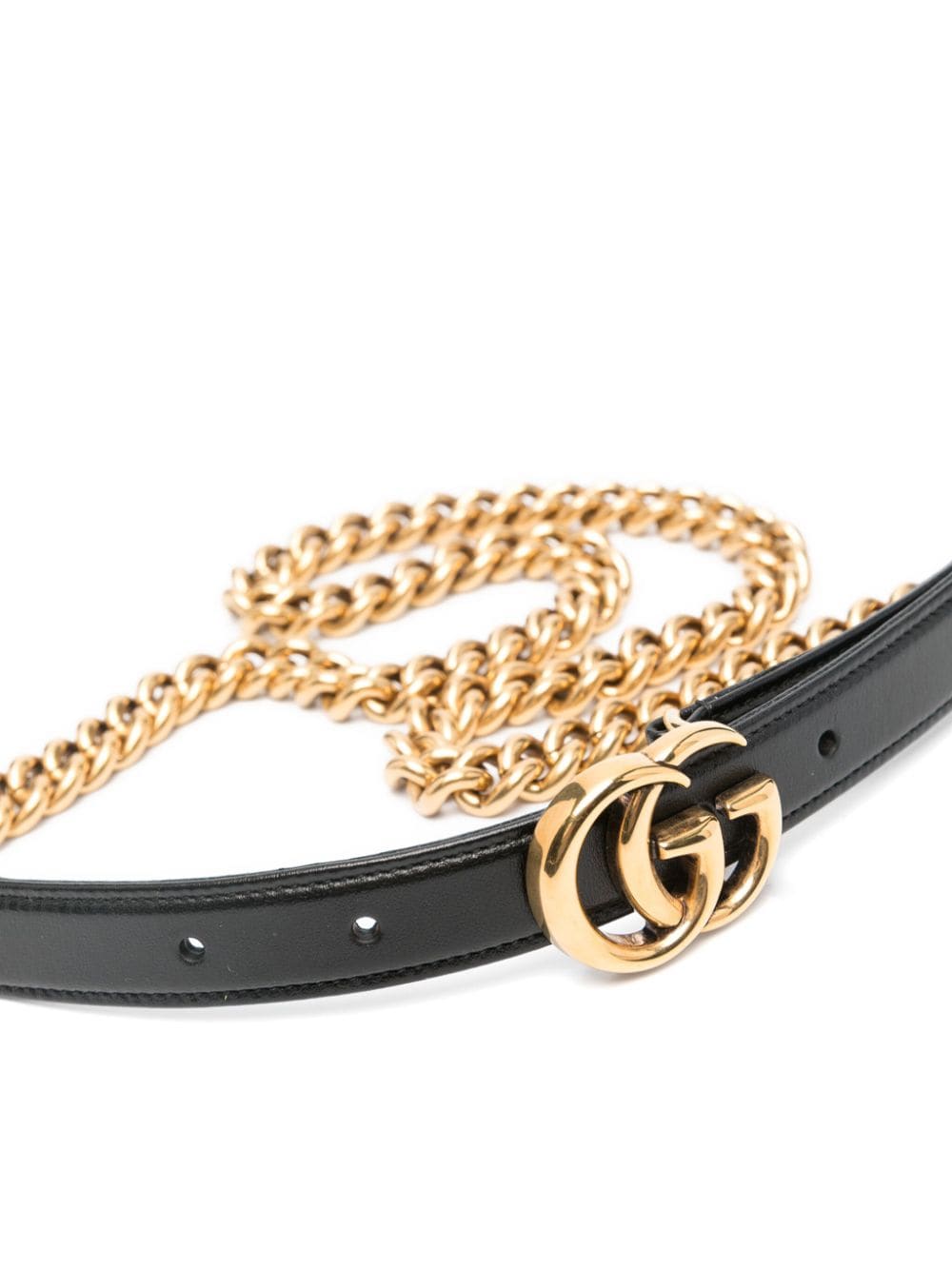 Gucci Riem met schakelketting - Zwart