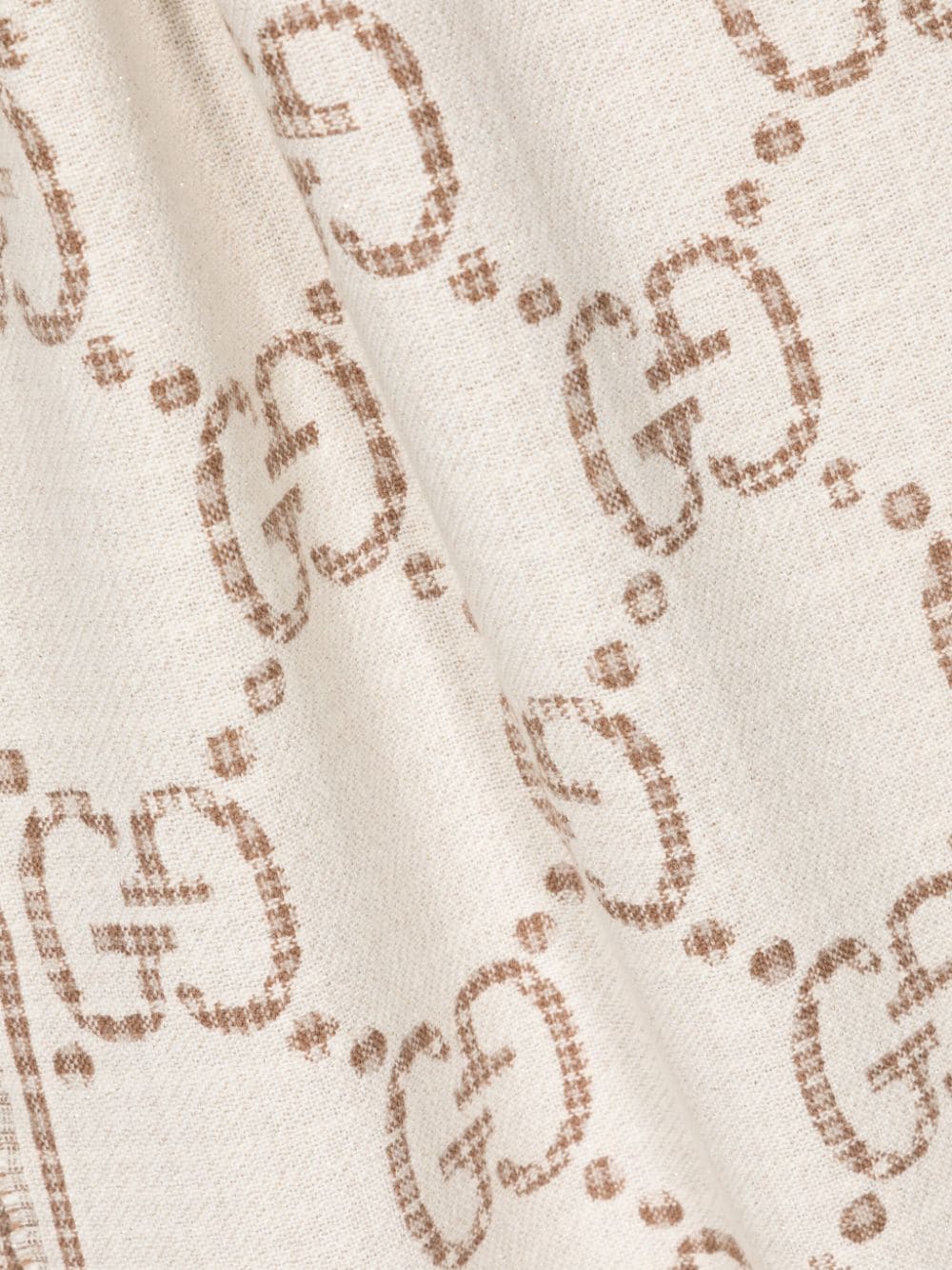 Gucci Sjaal met GG-jacquard - Beige