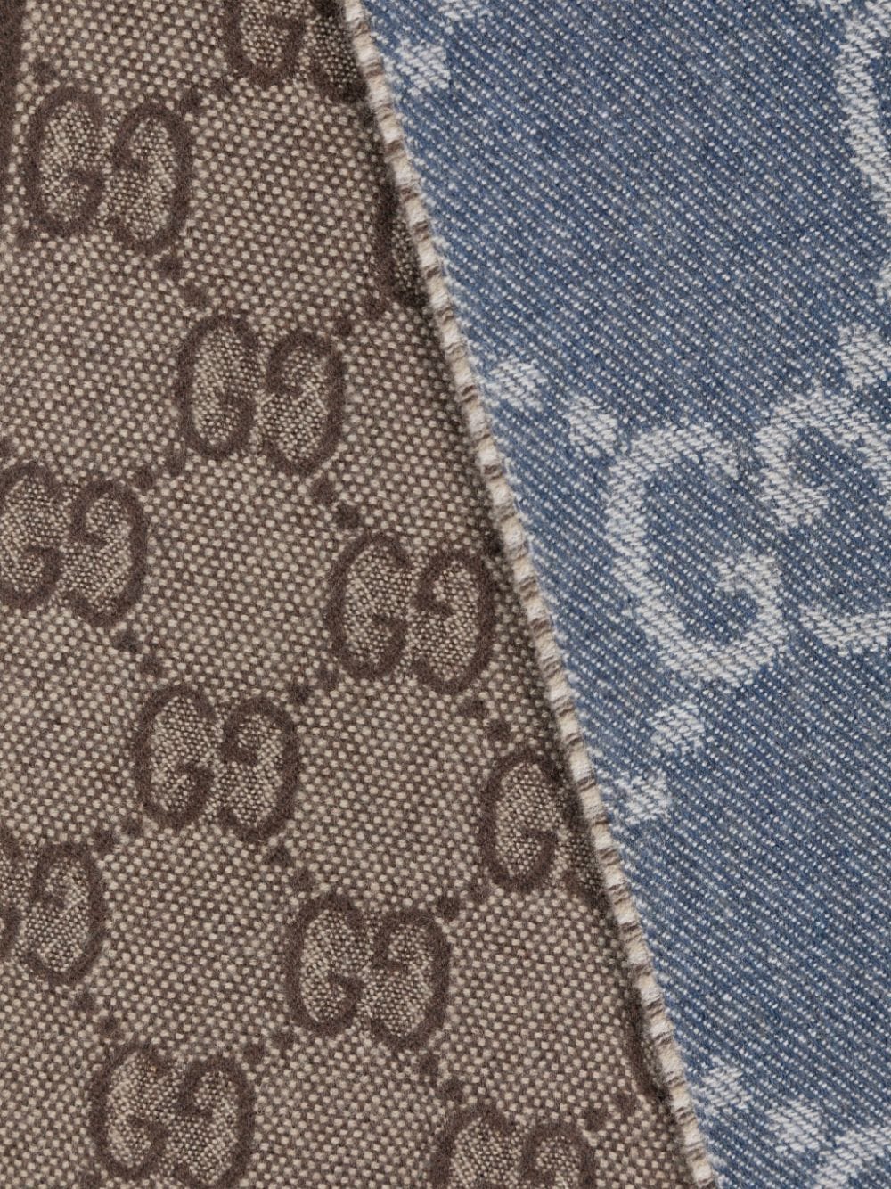 Gucci Sjaal met GG-jacquard - Blauw