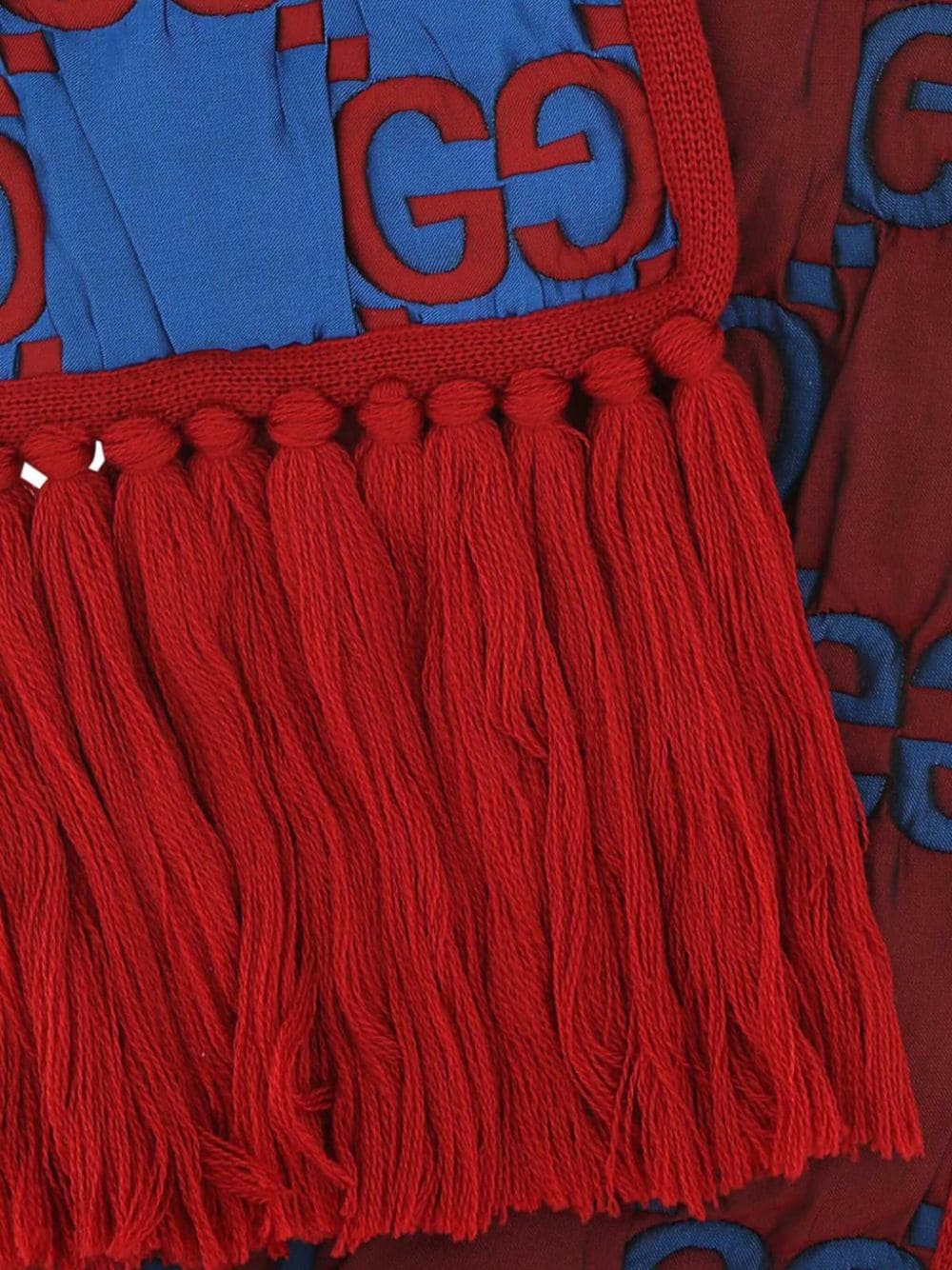 Gucci Sjaal met GG-jacquard - Rood