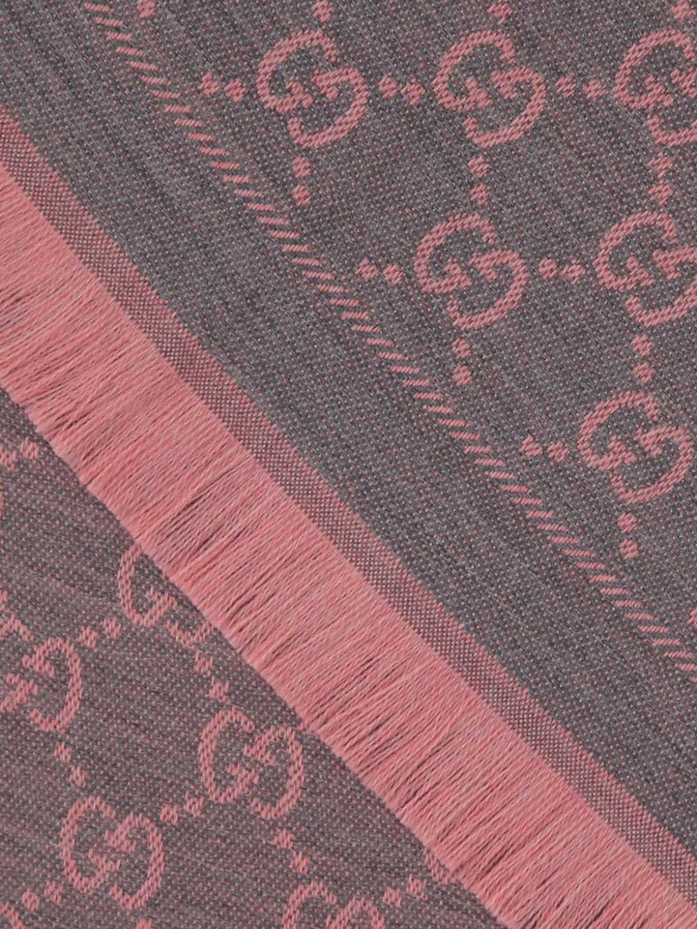 Gucci Sjaal met GG-jacquard - Roze