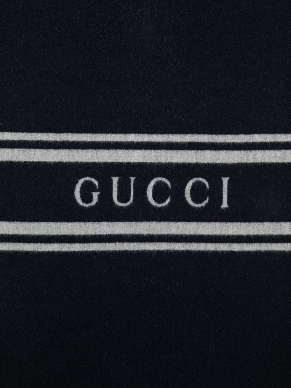 Gucci Sjaal met logo-intarsia - Blauw