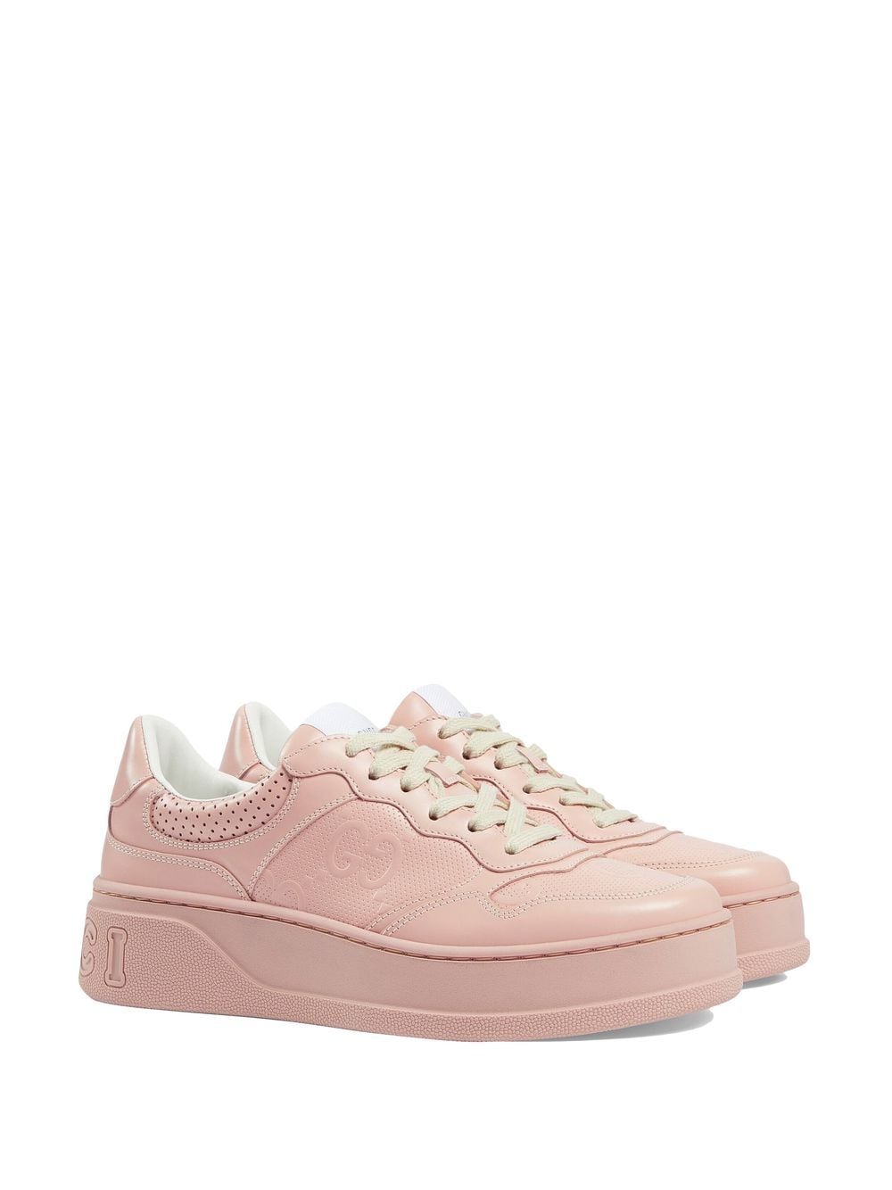 Gucci Sneakers met logo-reliëf - Roze