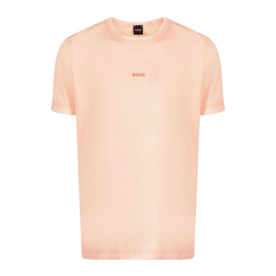 Heren Casual T-shirt Hugo Boss , Orange , Heren