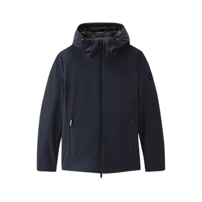 Heren Softshell Jas met Ritssluiting Woolrich , Blue , Heren