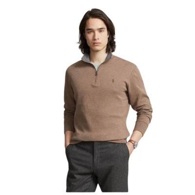 Heren half-zip trui Polo Ralph Lauren , Brown , Heren