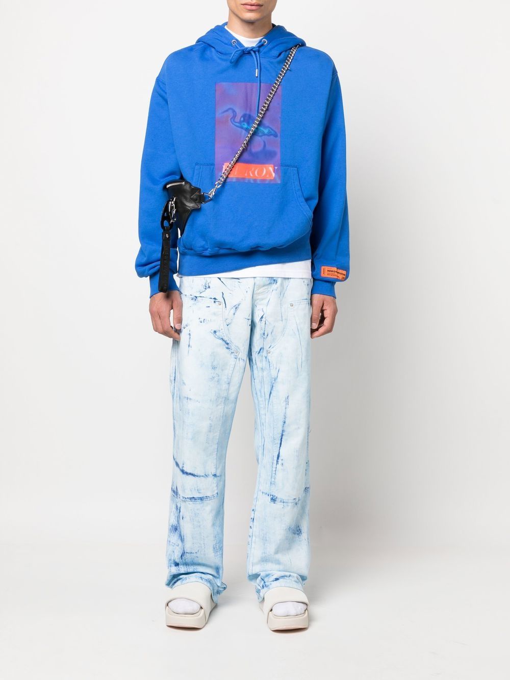 Heron Preston Hoodie met grafische print - Blauw