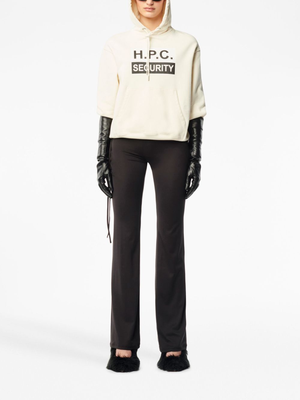 Heron Preston Hoodie met logoprint - Beige