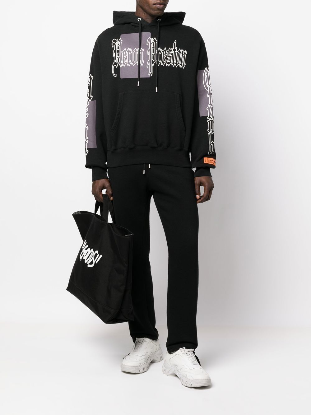 Heron Preston Hoodie met logoprint - Zwart