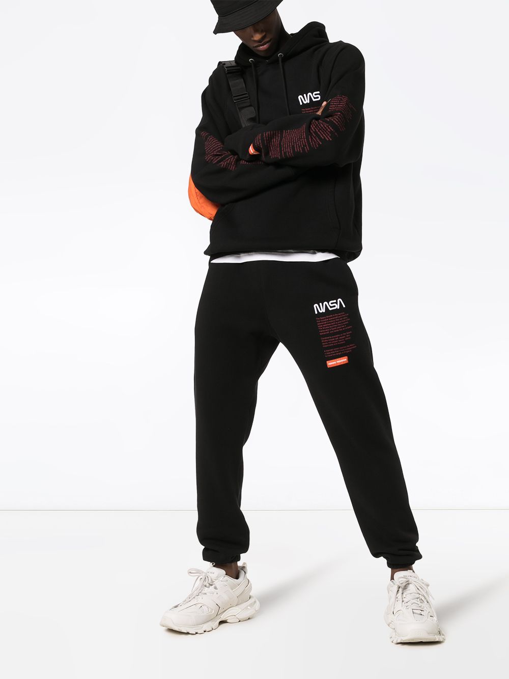 Heron Preston Hoodie met logoprint - Zwart