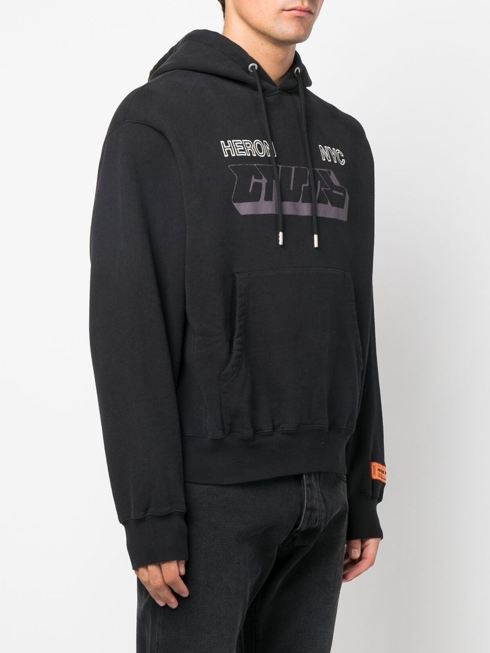 Heron Preston Hoodie met print - Zwart