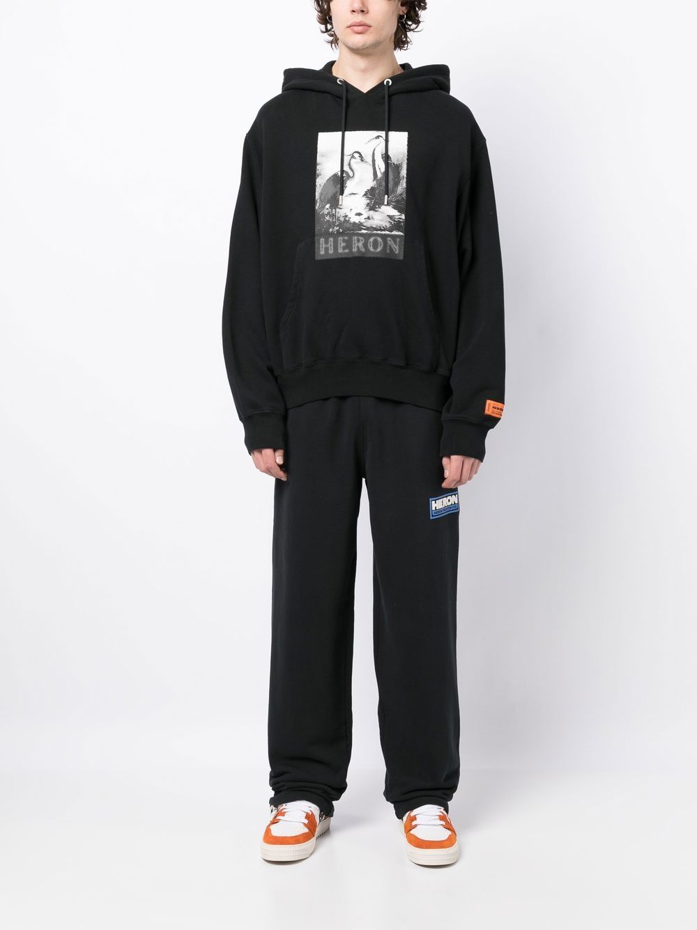 Heron Preston Hoodie met print - Zwart