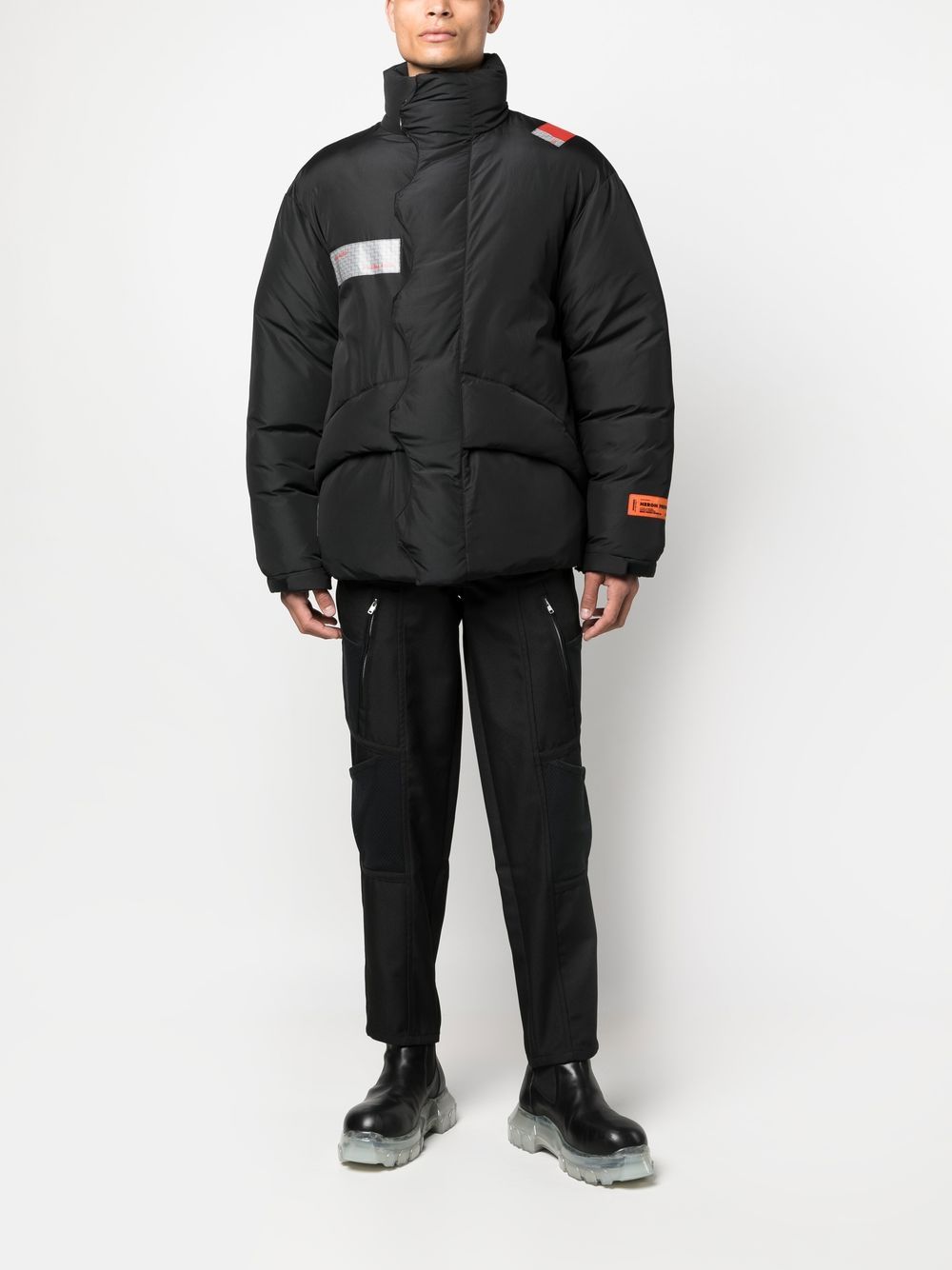 Heron Preston Jas met logopatch - Zwart