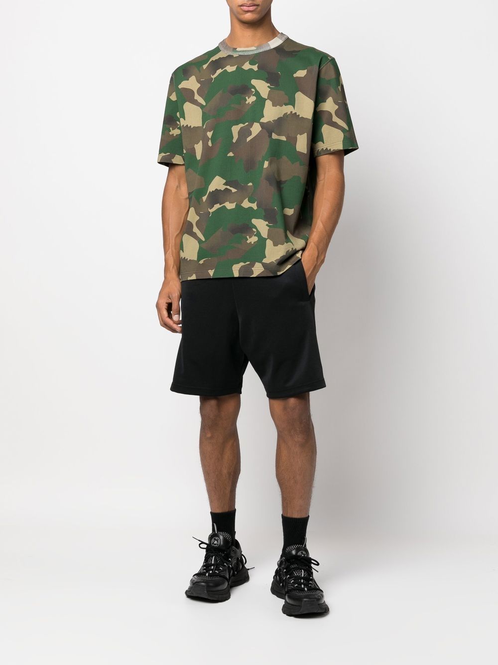 Heron Preston T-shirt met camouflageprint - Groen