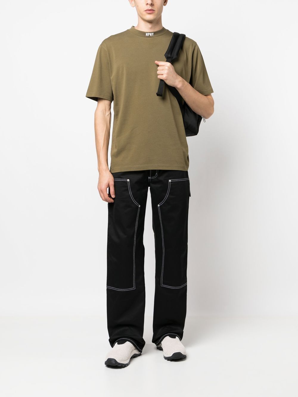 Heron Preston T-shirt met geborduurd logo - Groen