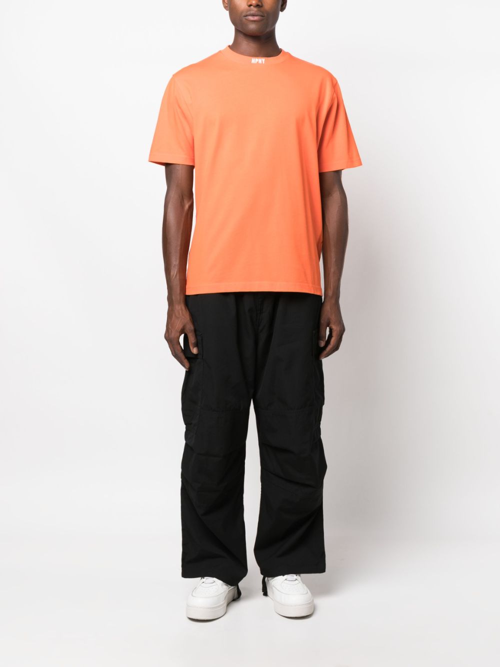 Heron Preston T-shirt met geborduurd logo - Oranje