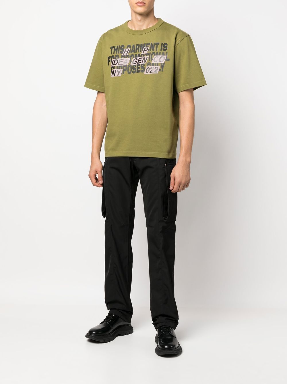 Heron Preston T-shirt met sloganprint - Groen