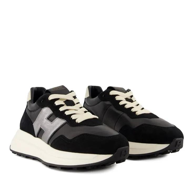 Hogan Sneakers - Sneakers H641 - Leather - Black in zwart