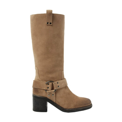 Hoge Laarzen Via Vai , Beige , Dames