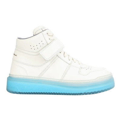 Italiaanse Leren Sneakers Aquarius Stijl Santoni , White , Dames