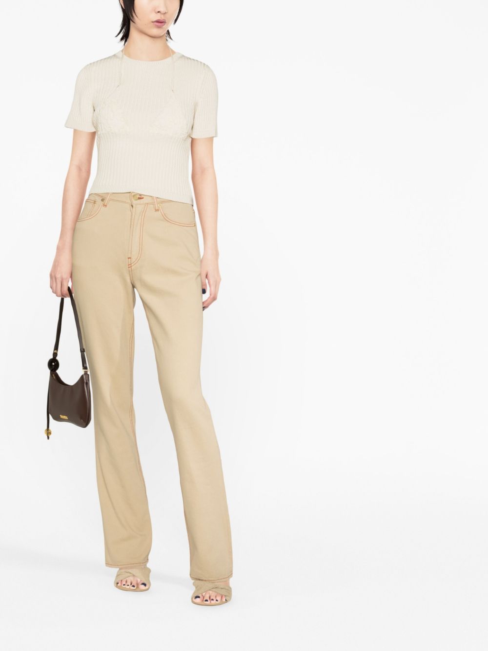 Jacquemus Cropped top - Beige