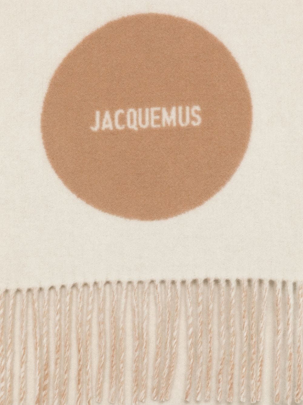 Jacquemus L'Echarpe Rond Carre sjaal - Beige