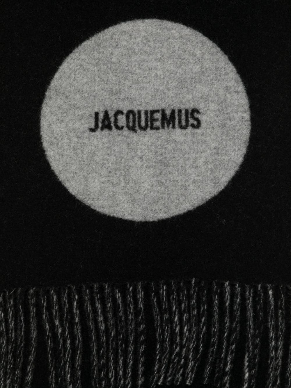 Jacquemus L'Echarpe Rond Carre sjaal - Zwart