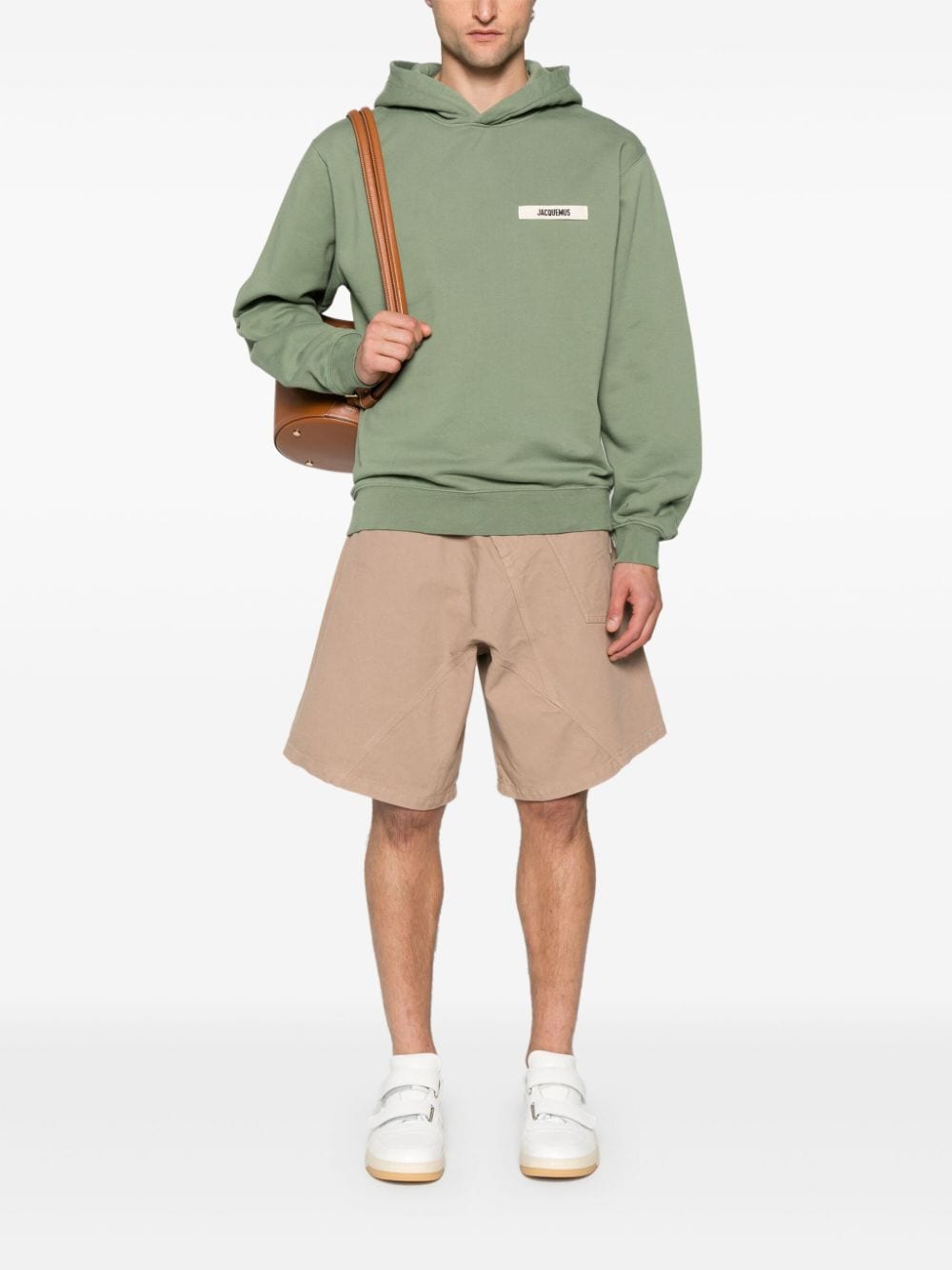 Jacquemus La Hoodie Gros Grain katoenen hoodie - Groen