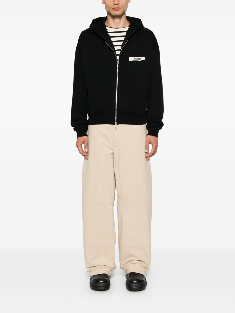 Jacquemus Le Hoodie Gros Grain hoodie - Zwart