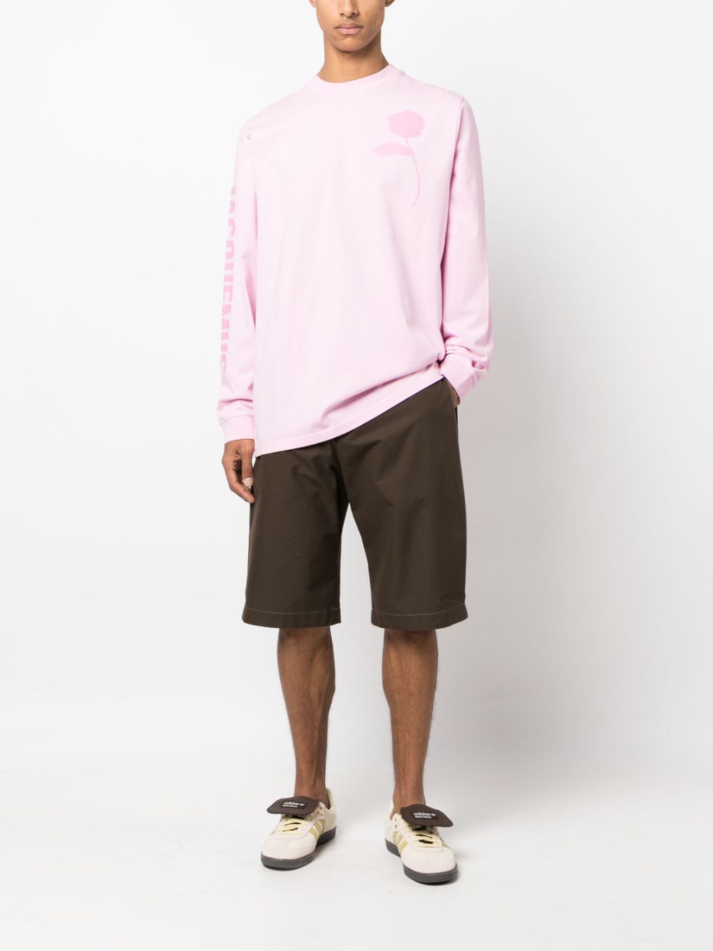 Jacquemus T-shirt met lange mouwen - Roze