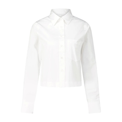 Klassieke Blouse Closed , White , Dames