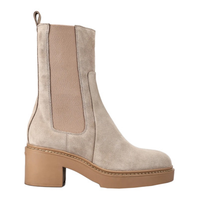 Leren Chelsea Boots voor vrouwen Santoni , Beige , Dames