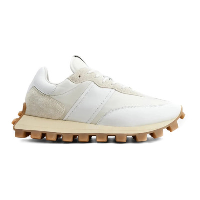 Leren en suède sneakers Tod's , White , Heren