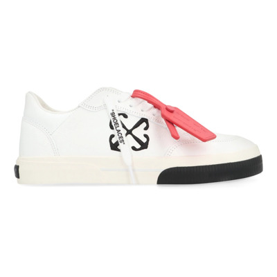 Leren lage sneakers met bedel Off White , White , Dames