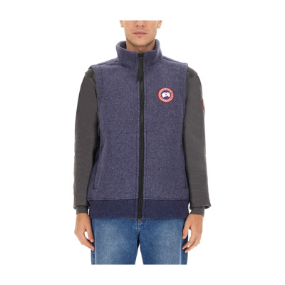 Logo bodywarmers voor heren Canada Goose , Blue , Heren