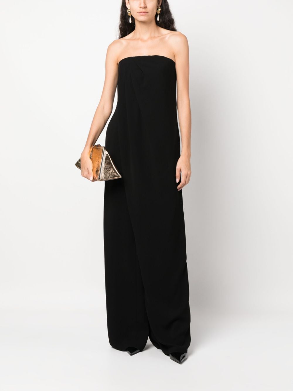 Max Mara Jumpsuit met bustier - Zwart