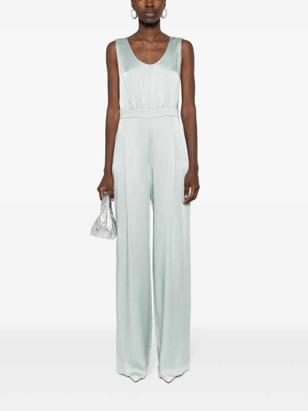 Max Mara Jumpsuit met wijde pijpen - Blauw