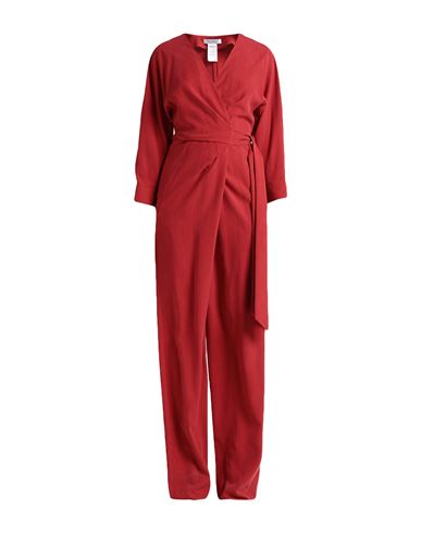 Max Mara Woman Jumpsuit Red Size 4 Silk