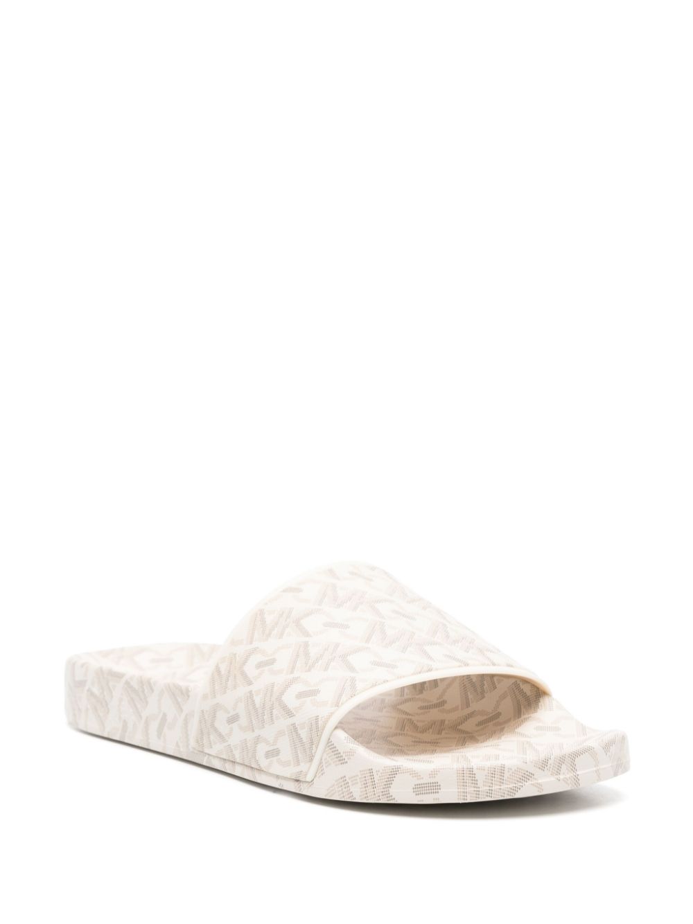 Michael Michael Kors Gilmore slippers met monogram patroon - Beige