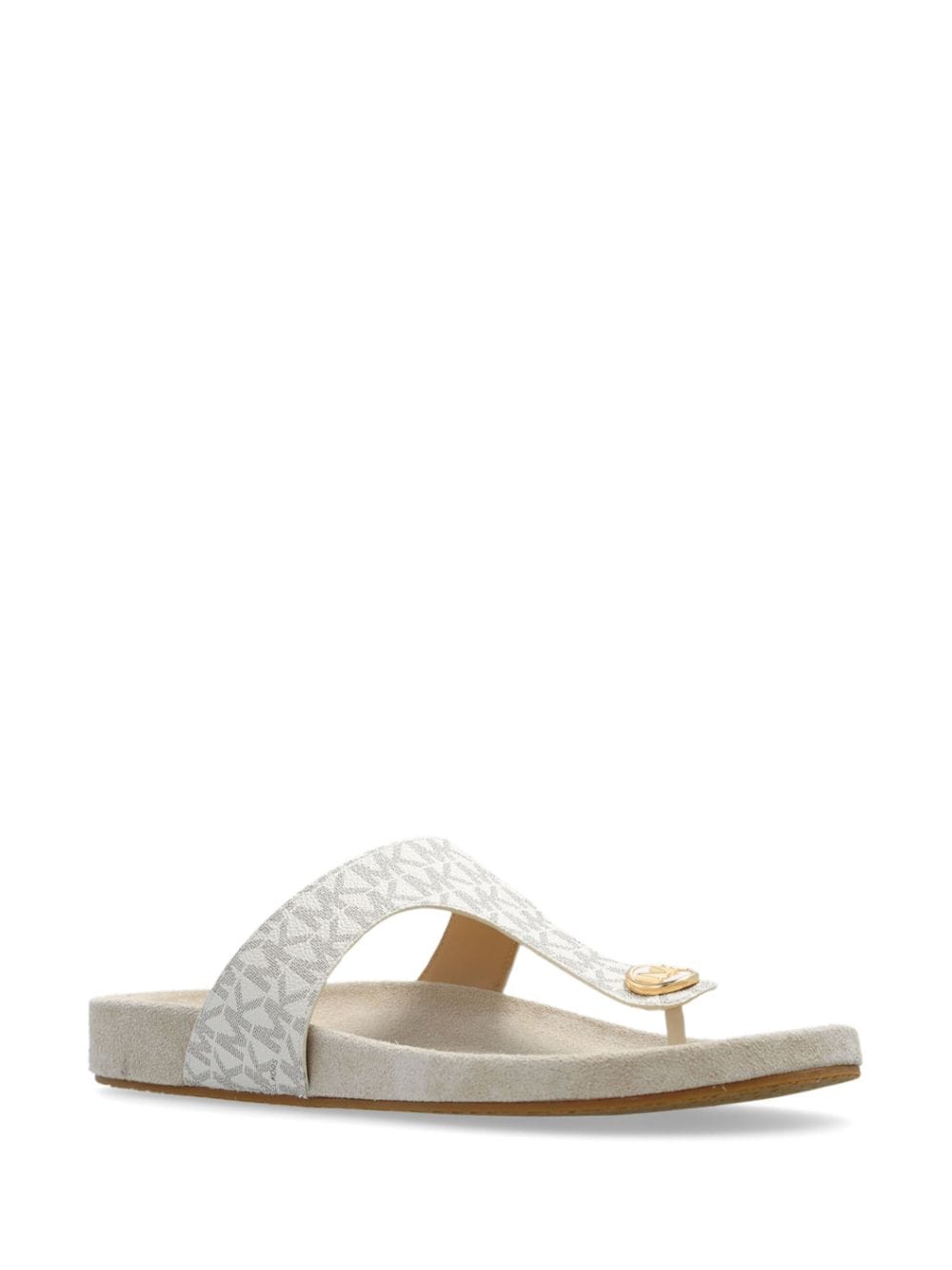 Michael Michael Kors Slippers met logoprint - Beige