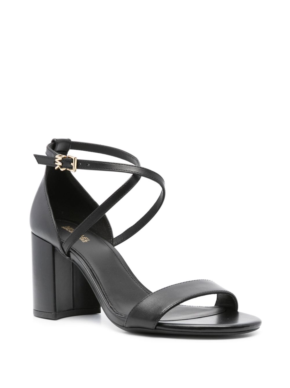 Michael Michael Kors Sophie Flex 75mm leren sandalen - Zwart