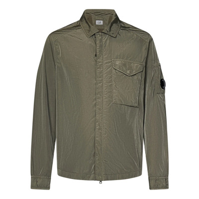 Modderkleurige Jas Aw24 C.p. Company , Green , Heren