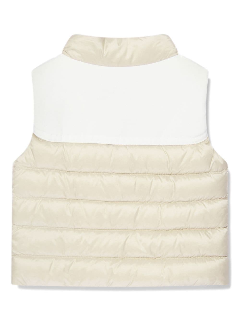 Moncler Enfant Bodywarmer met logopatch - Beige