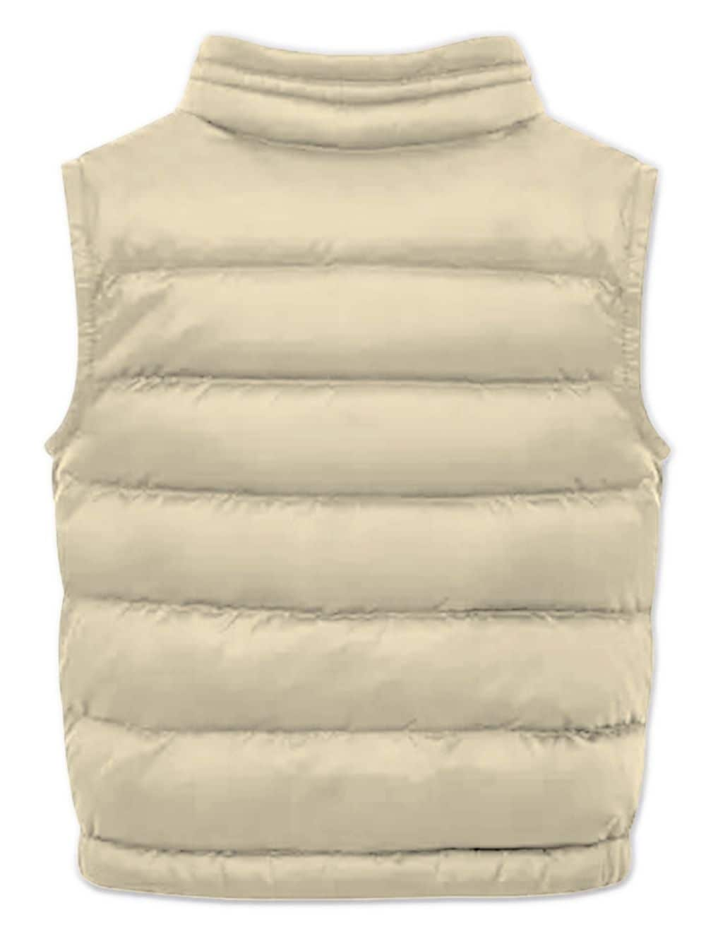 Moncler Enfant Bodywarmer met logopatch - Beige